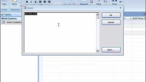 Use the Zoom Box in Access 2007