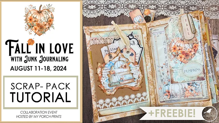 🍁FALL IN LOVE WITH JUNK JOURNALING COLLAB🍁+FREEBIE |Autumn Whimsy My Porch Prints #fallinlovejj24