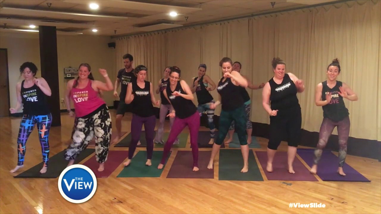 YogaSport Dallas Rock The #ViewSlide | The View - YogaSport Dallas Rock The #ViewSlide | The View