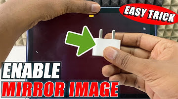 how to enable mirror image on ipad selfie camera?