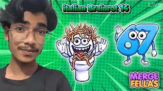 Merge fellas MIX BRAINROT italian+indonesian GAMEPLAY part 150 #live #mergefellas #italianbrainrot