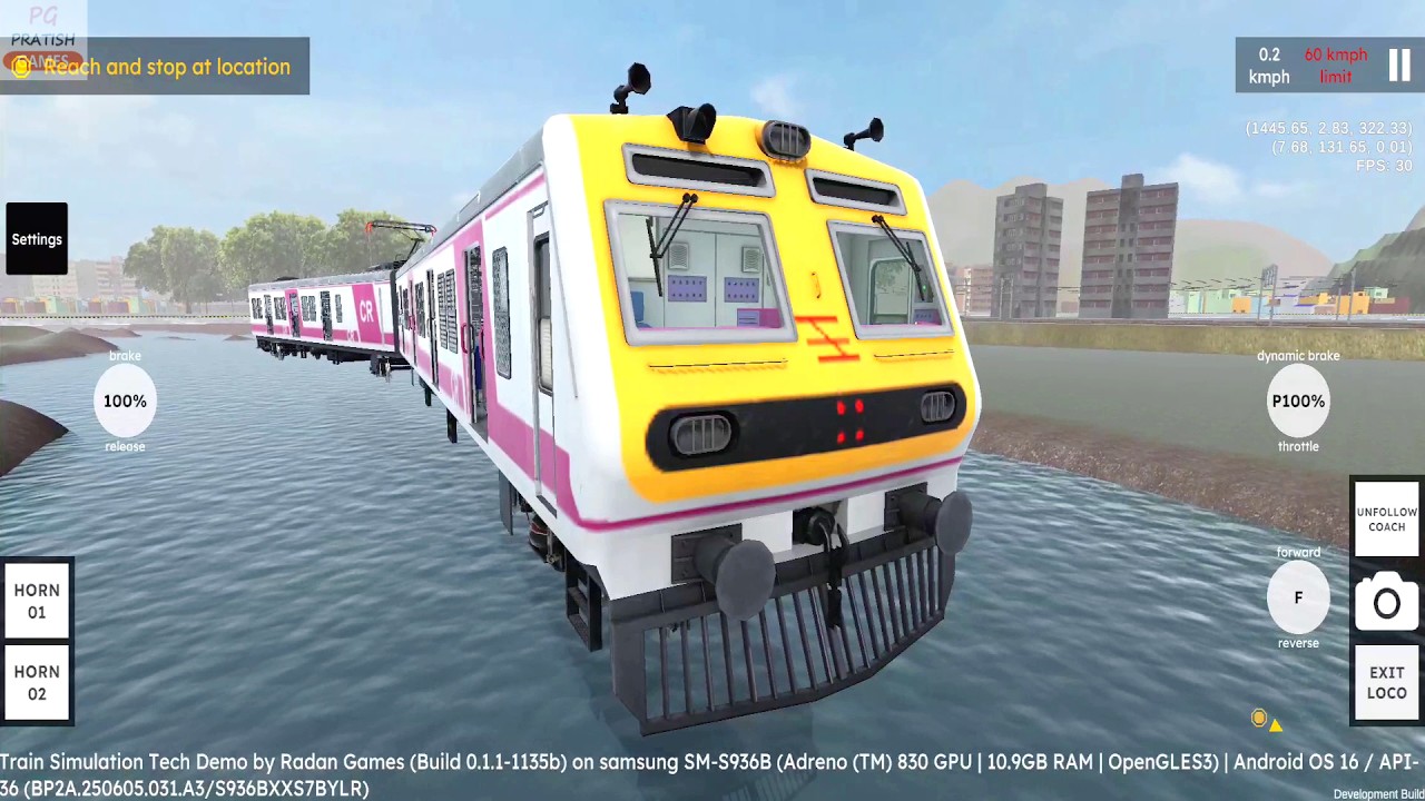 Local Train Accident in RG Train Tech Demo Android Gameplay | Mumbai Local Train Game Download