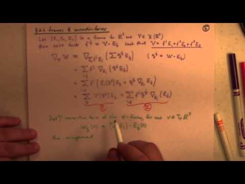 Differential Geometry: Lecture 7 part 2: connection form in R3