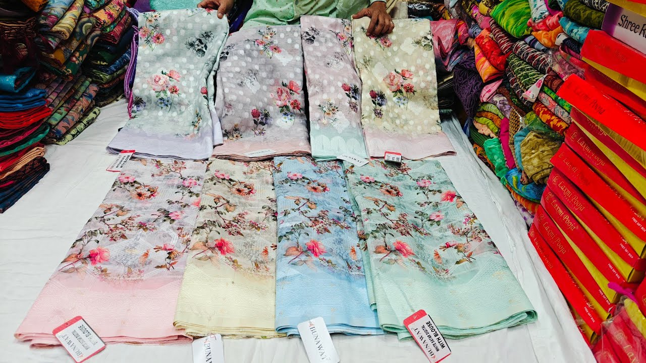 158Rs Chickpet Bangalore Wholesale Sarees Dealers/Festival&Gifted Sarees/Single Saree Courier AVL