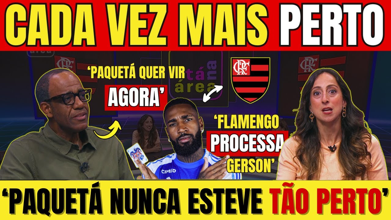 BOMBA: FLAMENGO negocia PAQUETÁ com o WEST HAM e aciona GERSON na JUSTIÇA