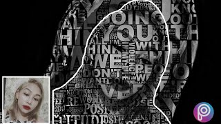 TYPOGRAPHIC EDIT / WORD CLOUD EDITING USING PICSART / TUTORIAL / FACE TEXT || JAM TV screenshot 3