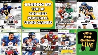 My TOP 10 NCAA Football Video Games! | LIVE Ranking + CFB25 Q&A | EA Sports College Football 25