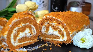 МЕДОВЫЙ РУЛЕТ за 30минут !!! Настоящий вкус детства - быстро и просто !!!