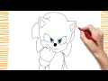 How To Draw SONIC 2 I Easy 
