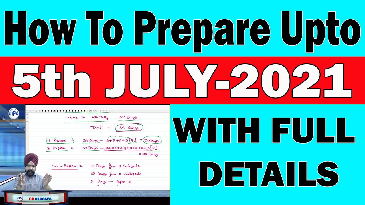 How To Prepare Up to 5th July For CA Exams | Full Detailed Strategy | Taranjit Singh