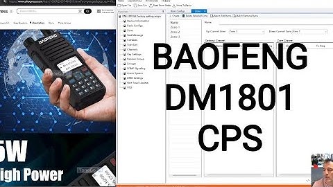 BAOFENG DM1801 CPS - CODE PLUG & LINK