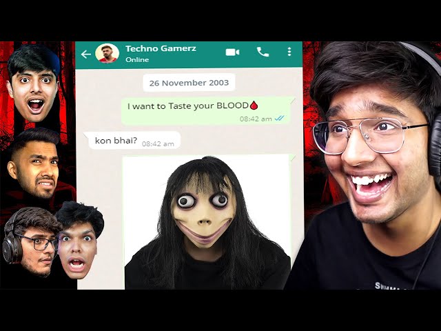 SCARING YOUTUBERS with *SCARIEST* WHATSAPP MESSAGES😱 class=