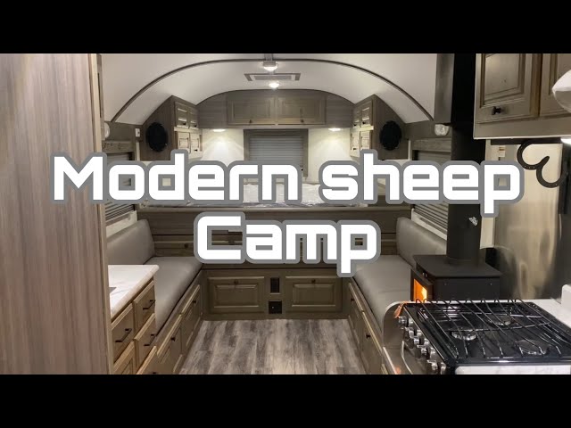 Perfect blend of traditional and modern in this sheep camp. class=