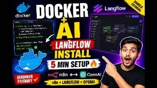No Code AI Automation | Docker  Langflow Install  Guide  2026