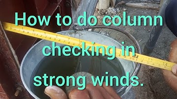 How to check column verticality.