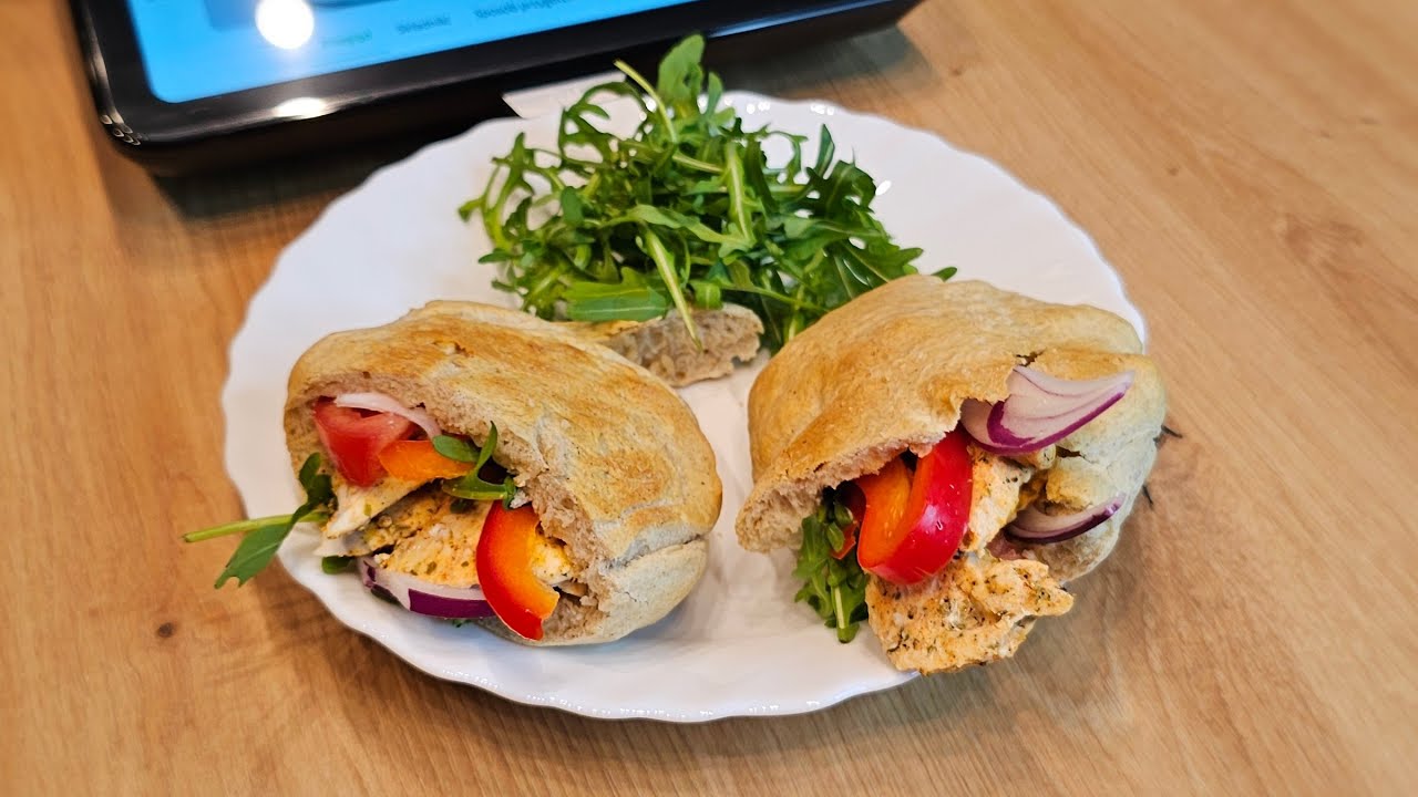 Domowe Pity z marynowanym kurczakiem z Thermomix #paulitawita 