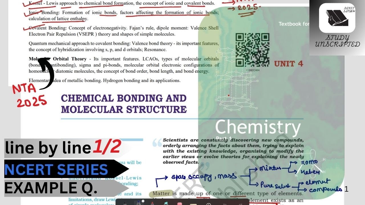 chemical bonding class 11 one shot chemistry | chemistry class 11 NCERT ...