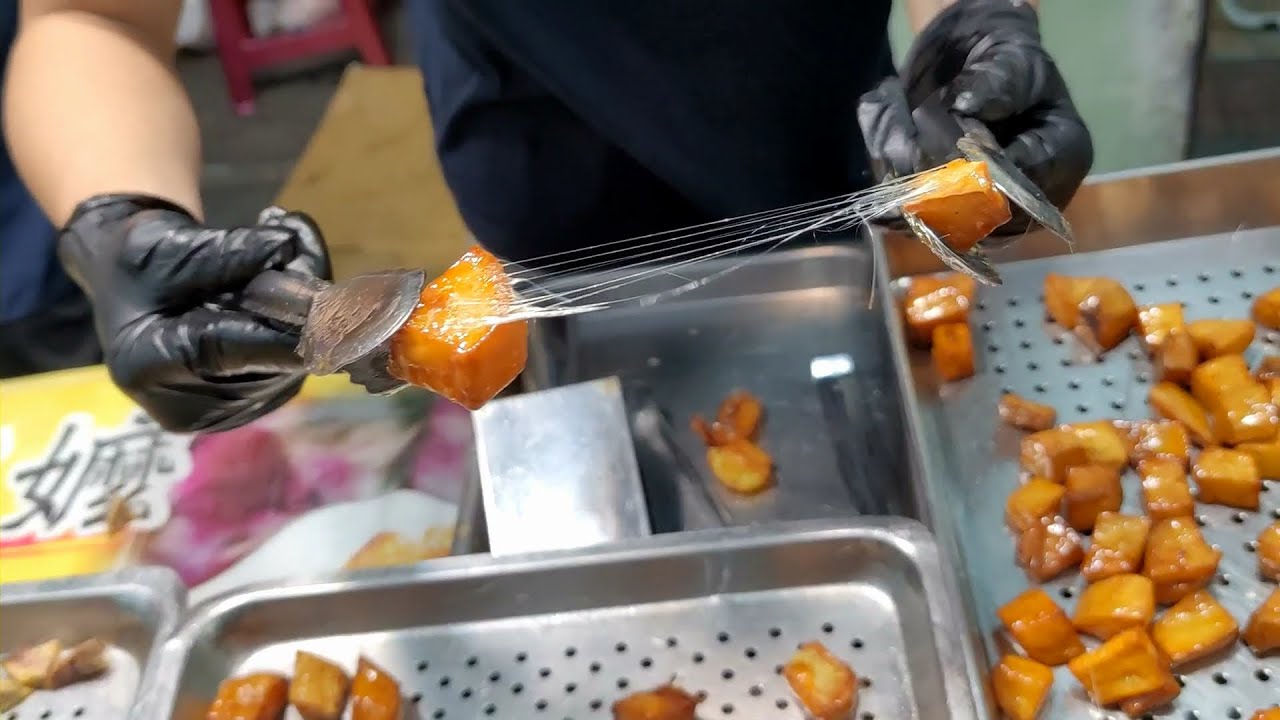 ⁣拔絲地瓜,蜜糖地瓜球製作-陳家阿嬤-夜市排隊美食/Basi Sweet Potato(Sugar Coated Sweet Potato)Making Skills -台灣街頭美食