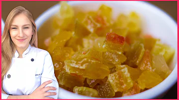 Como hidratar as frutas cristalizadas?