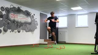 Lateral Hurdle Hop - Continuous