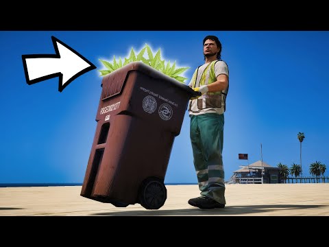 GTA 5 RP A ZERO EN HARDCORE ! #5 (Je cache de la weed dans mon camion de poubelle)