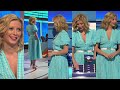 Rachel rileylow cut blue dress  white heels gorgeous 23424