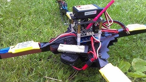 x525 quadcopter build fpv test with 808 with external 1s