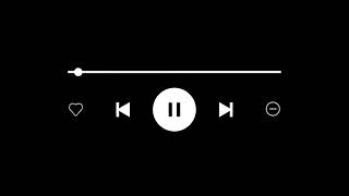 Black Screen Music Player Overlay (4K) • Music Player Overlay Template • Avee Player Template HD