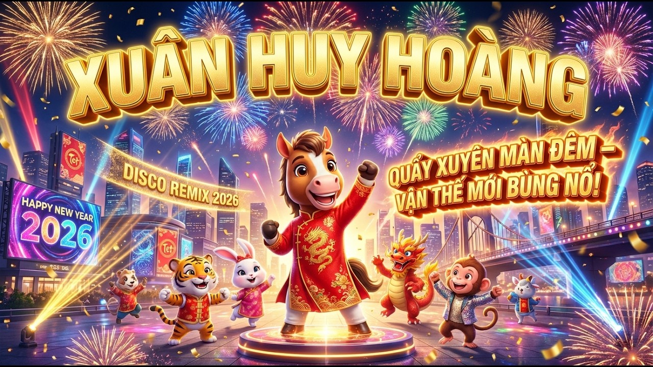Xuân Huy Hoàng: Disco Remix 2026 – Quẩy Xuyên Màn Đêm, Đón Vận Thế Mới Bùng Nổ! 🐎✨🎆