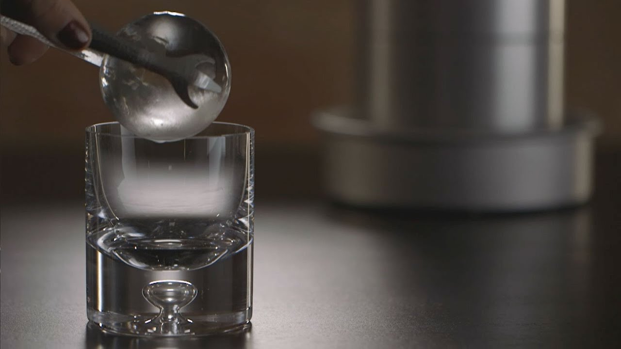 The Spherical Ice Ball Maker from The Whiskey Ice Co. 