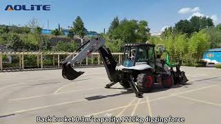 AOLITE BL90-25 mini brand new backhoe loader 2.5ton compact backhoe loader construction machine