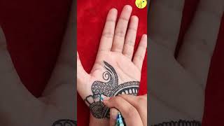 short palm bridal mehndi design in 10 minutes challenge