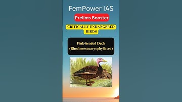 Critically endangered species of India FemPower IAS #critically_endangered  #birds#Prelims #upsc