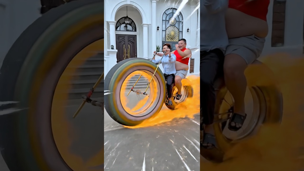 A game with the most powerful motorcycle.🏍️😂 最強のバイクが登場するゲーム。