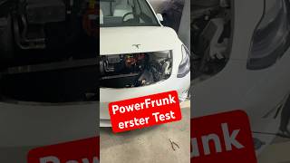 Tesla PowerFrunk - erster Test