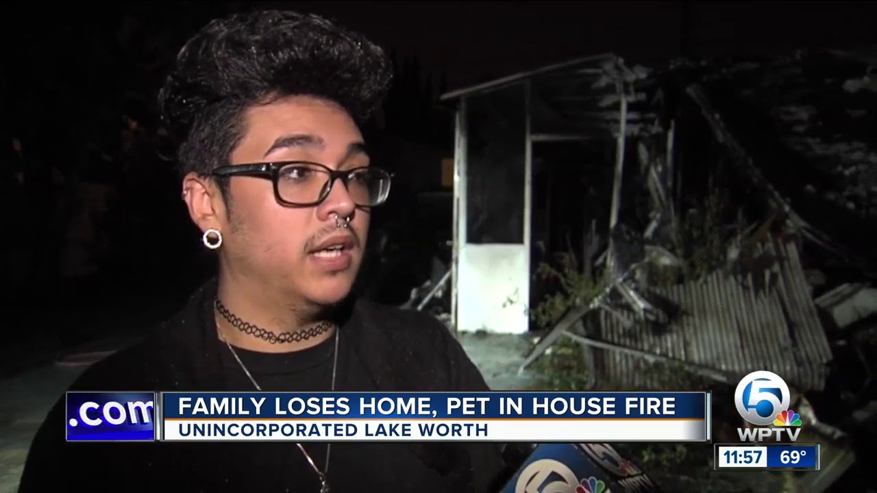 Dog dies in house fire, family spared - YouTube