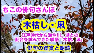 【俳句さんぽ・第39回】木枯し・凩（冬の季語）江戸時代からチャレンジされてきた海、湖、川との配合。#俳句#俳句鑑賞#俳句朗読