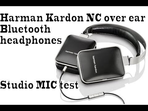Harman Kardon Bluetooth Premium Headphones NC Over-Ear vs Sony MBR-10RBT.  Studio Mic testing. - YouTube