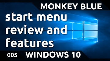 Windows 10: start menu features/review