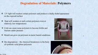 Degradation of Materials Part 1