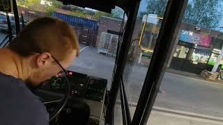 Manchester Bus POV | Dennis Dart | Driving through the Pennines at Night