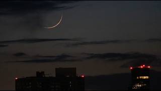 Crescent Moonset 2026 | Rare 57-Year Lunar Cycle Linked to May 1969 (Dhul Hijjah) #waxingcrescent