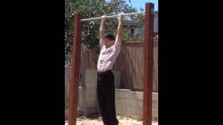 32 strict one second dead hang chin ups!!!