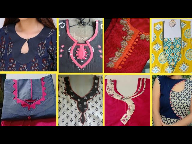 Suit neck design images for ladies for casual wear||simple neck design on  plain kurti/suit - YouTube | Neck designs for suits, Neck designs,  Churidhar neck designs