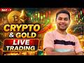 Crypto Trading Live : BTC , Gold Live Trading Analysis || 16 April || #goldtrading #crypto #bitcoin