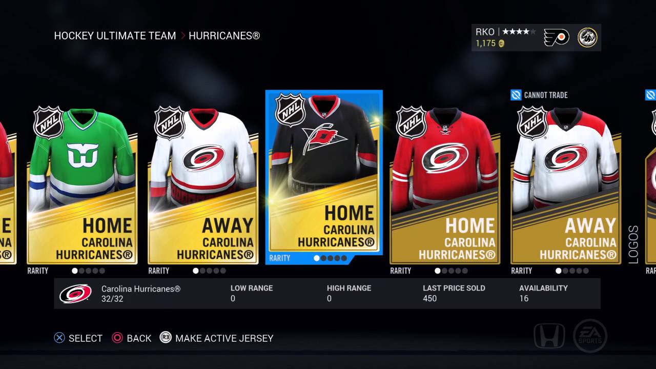 NHL 16 HUT Carolina Hurricane 