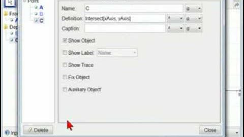 GeoGebra Tip  Free Points on the Axes