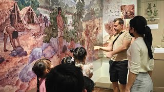 Teacher or a guide? Ubon Ratchathani Thailand English camp in the museum