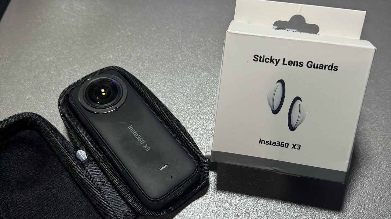 Sticky Camera How to install sticky lens guards on Insta360 X3 protect your camera ...