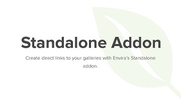 Envira Gallery Standalone Addon